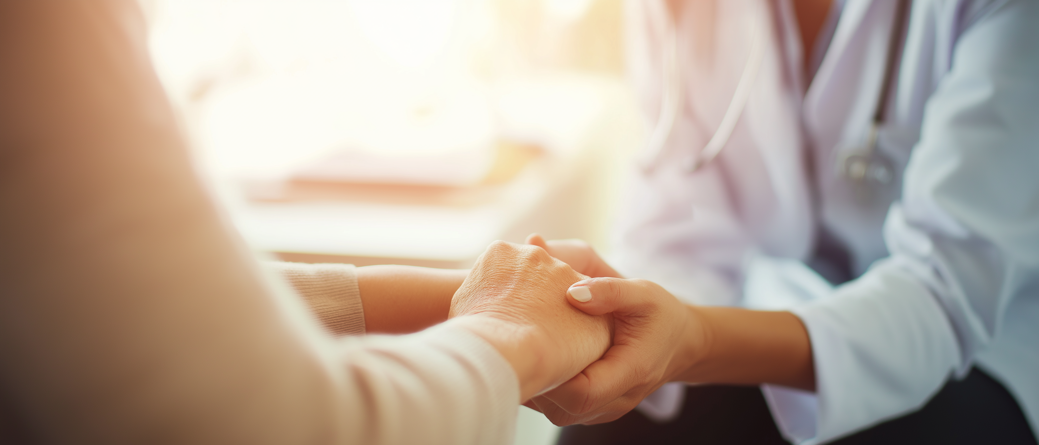 Warm human care scene